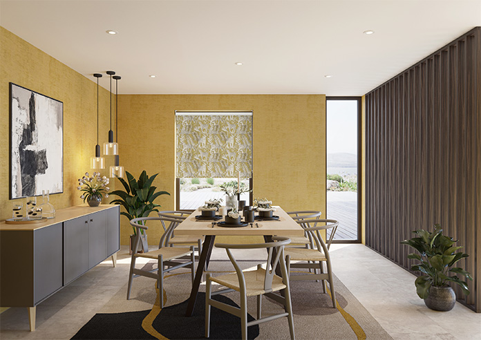 Tropical Wildcats, Old Gold - Twist&Fit Roller Blind - Image 8